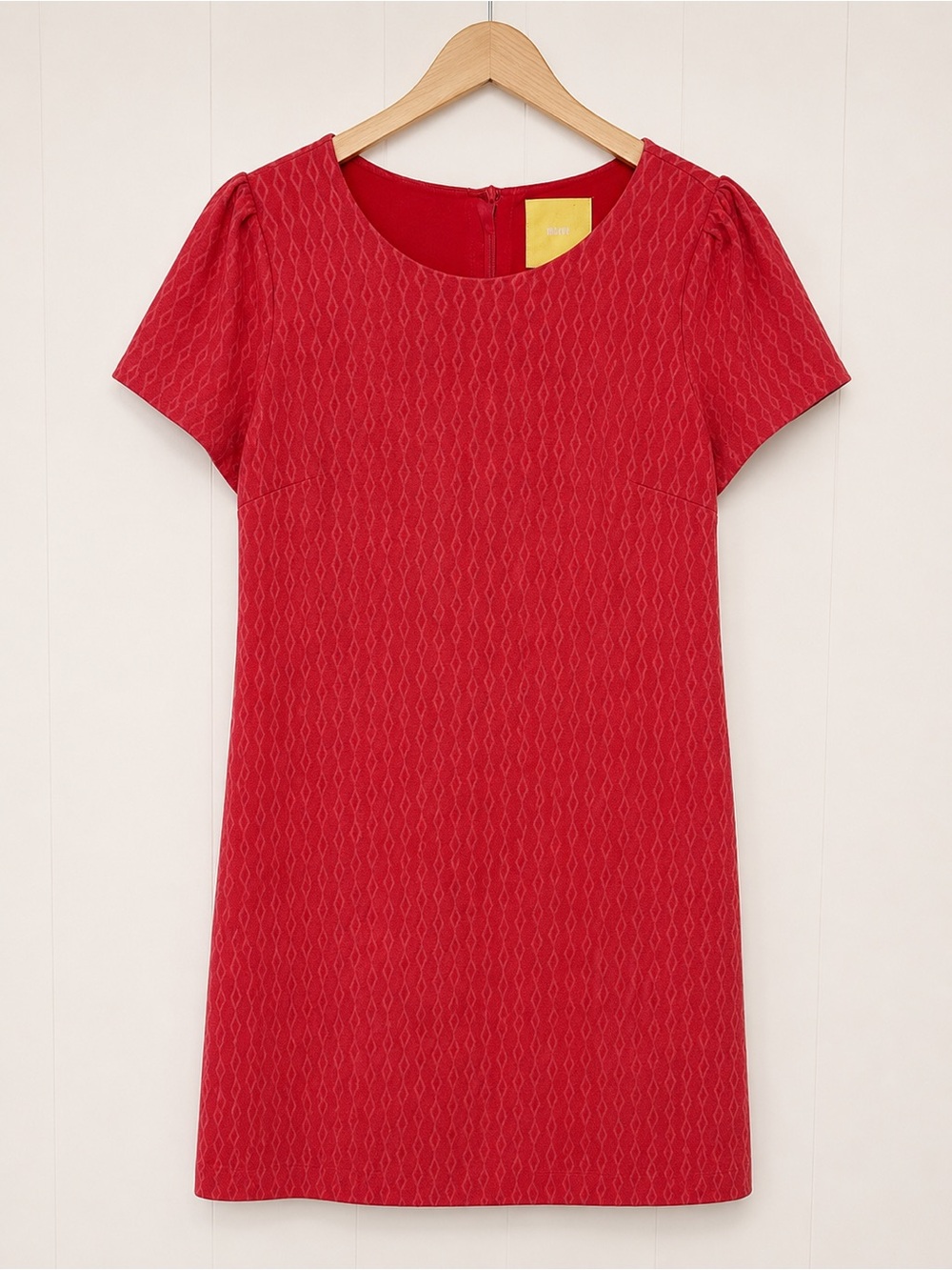 Maeve Anthropologie Medium Stretchy A-Line Mini Dress Diamond Stripe Pink